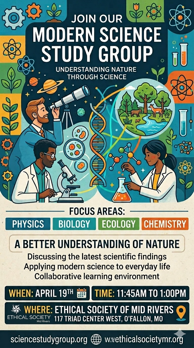 Modern Science Study Group - April 19, 2026 Event Flyer