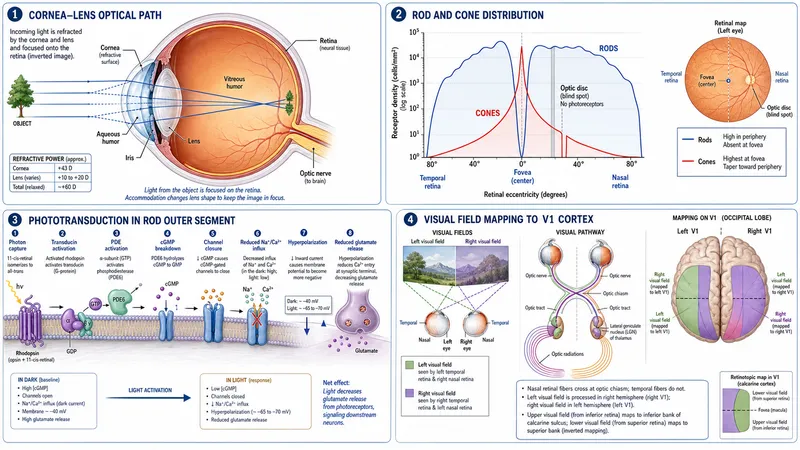 Human eye anatomy and retinal phototransduction