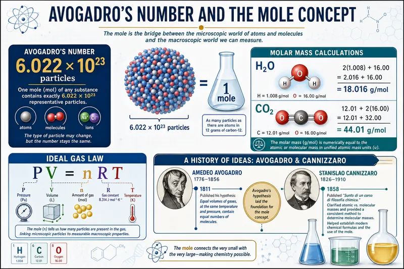 Avogadro's number and the mole concept