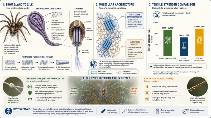 Spider silk biomechanics