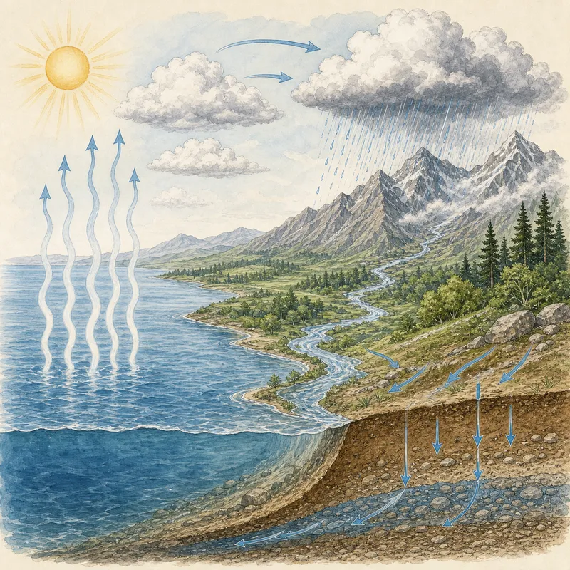 Water cycle diagram