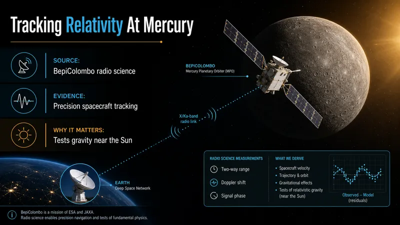 Closest to the Sun: BepiColombo Tests Relativity at Mercury