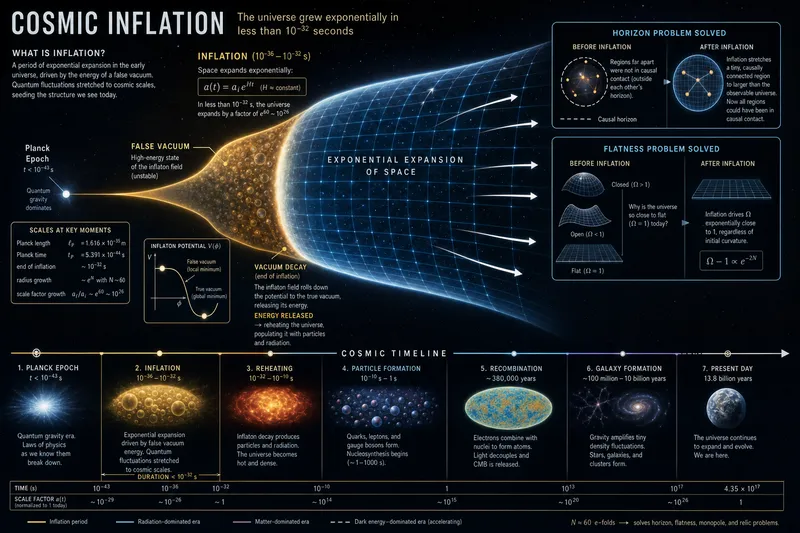 Cosmic inflation in the first 10⁻³² seconds after the Big Bang