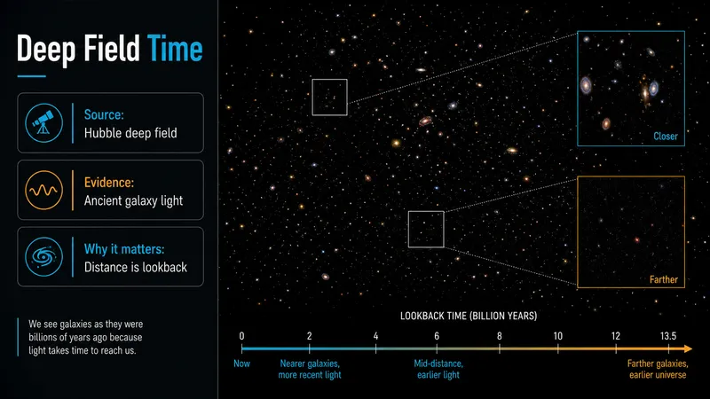 Hubble Deep Field: Looking Back in Time