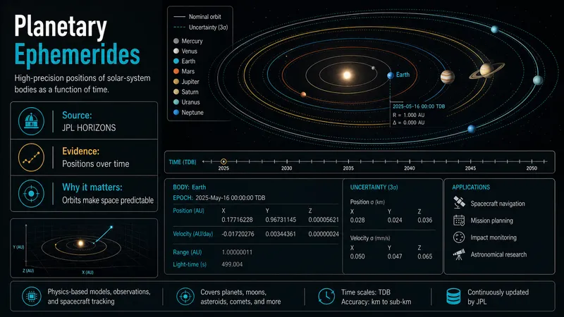 Planetary Ephemerides: Mapping the Solar System