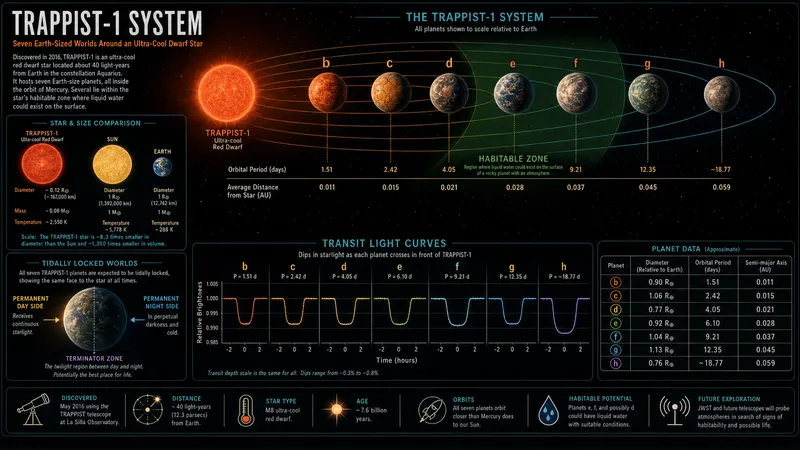 The TRAPPIST-1 seven Earth-size exoplanet system